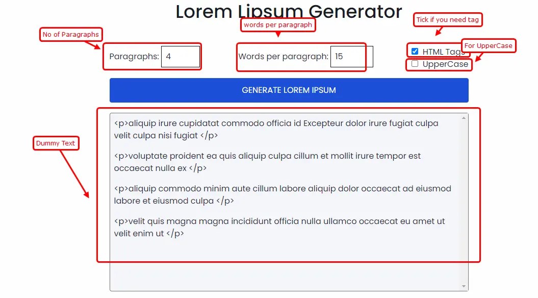 Lorem Lipsum Generator